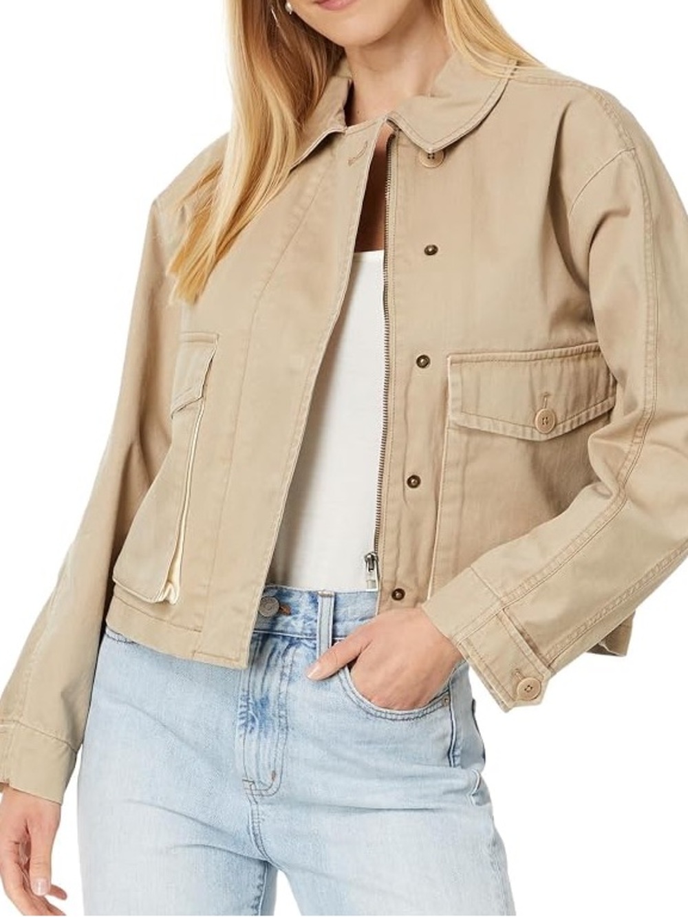 Madewell Woolf Cropped Cargo Jacket